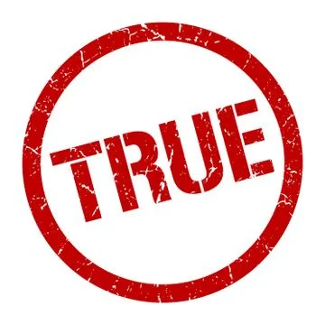 True stamp Stock-Illustration