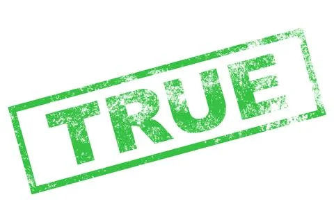 True stamp sign Stock Illustration