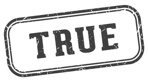 True stamp. true rectangular stamp on white background 스톡 일러스트