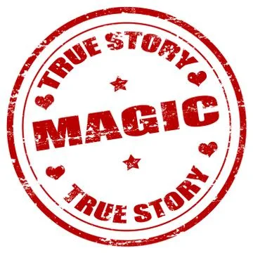 True story - magic stamp Stock Illustration