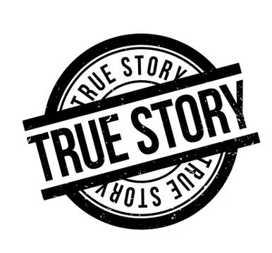 True Story rubber stamp Stock Illustration