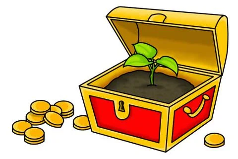 The true treasure Stock Illustration