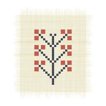 The True Tree Tatreez Stock Illustration
