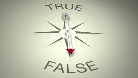 True Versus False Arrow 3D Animation Stock Footage 281077677