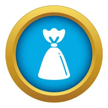 Truffle icon blue vector isolated 스톡 일러스트