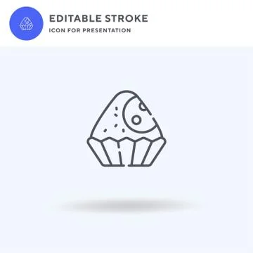 Truffle icon vector, filled flat sign, solid pictogram isolated on white, logo Stock Illustration