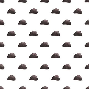 Truffle mushroom seamless pattern creating culinary background Stock Illustration