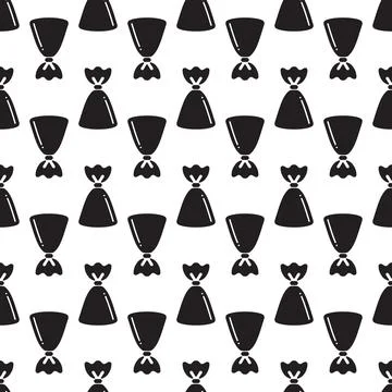 Truffle pattern seamless vector Stock Illustration