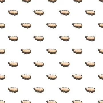 Truffle slices seamless pattern for food background design Illustrazione stock