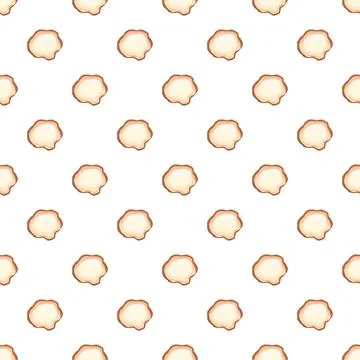 Truffle slices seamless pattern for gourmet food background 스톡 일러스트