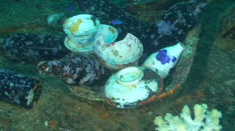 Truk Lagoon Stock Footage 700551