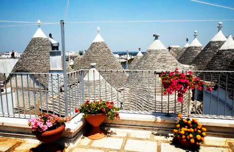 TRULLI ALBEROBELLO Stock Photos