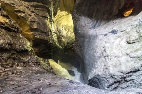 Trummelbach waterfall Stock Photos