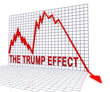 Trump Effect Meaning Failure Mess Screwup And Disaster - 3d Illustration Stock Illustration