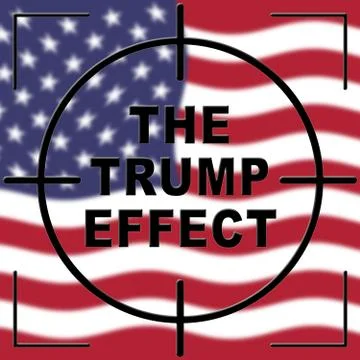 Trump Effect Meaning Failure Mess Screwup And Disaster - 2d Illustration Stock Illustration