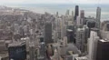 Trump Hotel, John Hancock Center, Aerial view of Downtown Chicago Skyline HD Footage