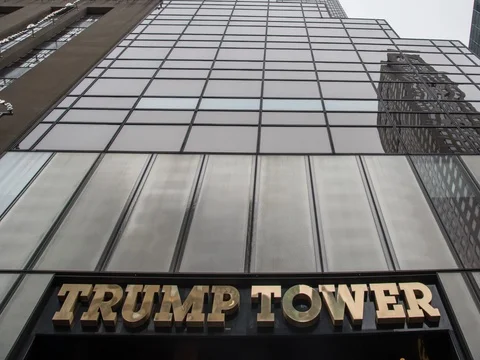 Trump Tower New York Stock Footage