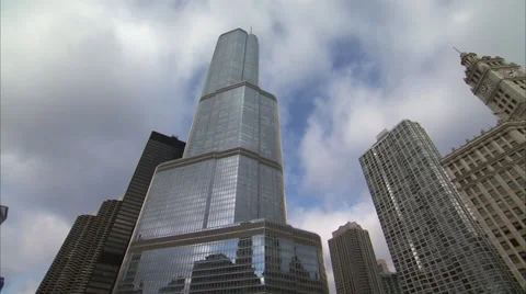 Trump Tower Pan Stock Footage 35872405