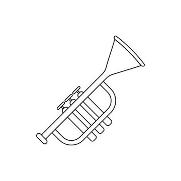 Trumpet icon vector illustration Stock Illustration