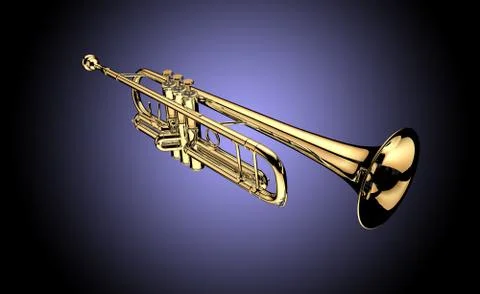 Trumpet Stock Illustration