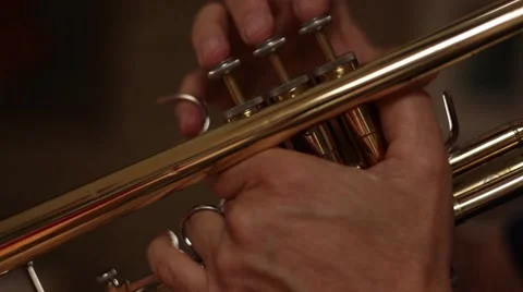 Trumpet Player Stock Footage 52546987