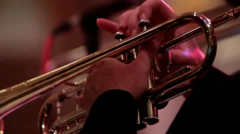 Trumpet Preformance Stock Footage 12590138