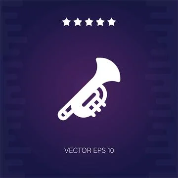 Trumpet vector icon Stock Illustration
