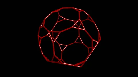 Truncated dodecahedron 스톡 동영상 64804511