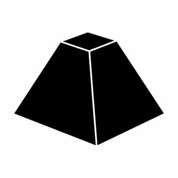 Truncated pyramid icon Stock Illustration