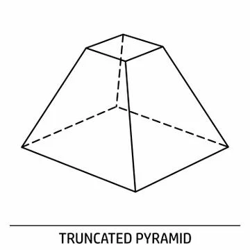 Truncated pyramid icon Stock Illustration