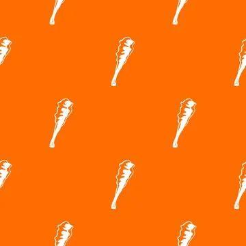 Truncheon pattern orange イラスト素材