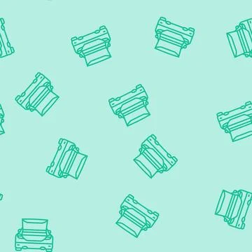 Trunk car auto line seamless pattern Stock Illustration