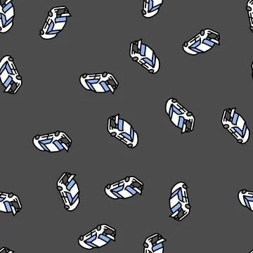 Trunk car drive vector seamless pattern Stock Illustration