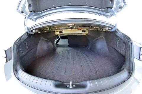 Trunk in a large sedan Stock Photos