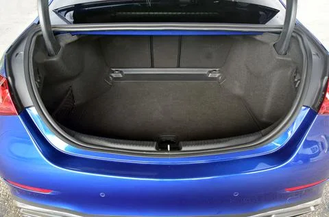 Trunk in a large sedan Stock Photos