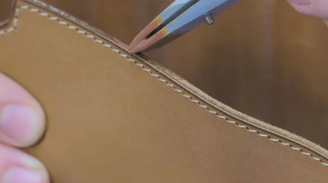 Trunk Maker at work in his workshop Video stock 59760623