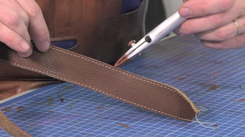 Trunk Maker at work in his workshop Stock-Footage 59761420