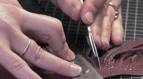 Trunk Maker at work in his workshop Video stock 59764184