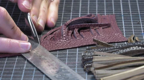 Trunk Maker at work in his workshop Video stock 59764279