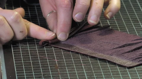 Trunk Maker at work in his workshop Video stock 59764812