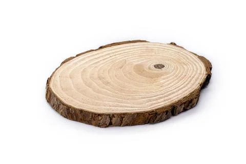Trunk ring, handmade plaque made of tree, decorative use in kitchens and home Stock Photos