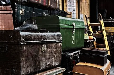 Trunks and cases Stock Photos