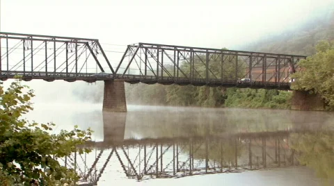 Truss Bridge 241 Stock Footage 507449