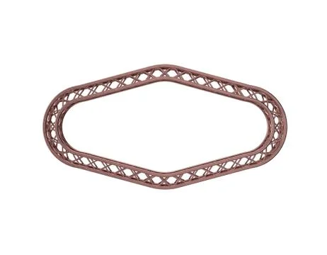 Truss frame.3D rendering illustration. 스톡 일러스트