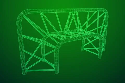 Truss girder element 스톡 일러스트