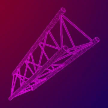 Truss girder element Stock Illustration