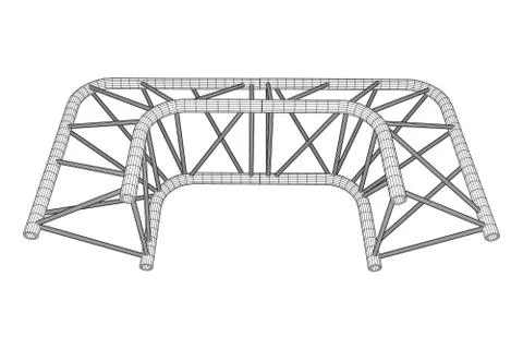 Truss girder element Stock Illustration
