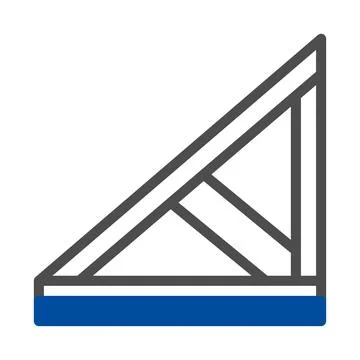 Truss Structure, Construction, Building Support, Engineering Design Ilustración de archivo