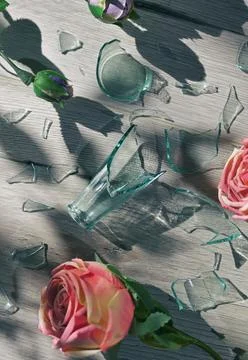 Trust is like broken vase Stock Photos