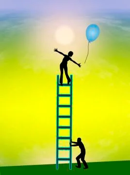 Trust building Exercise for Couple Ilustración de archivo